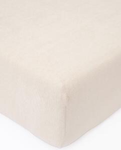 Froté plachta do postieľky 60 × 120 cm - prírodná
