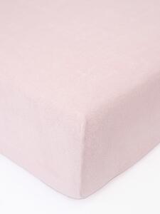Froté plachta do postieľky 60 × 120 cm - staroružová