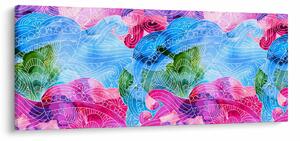 Obraz - Farebné vlny (120x50 cm)