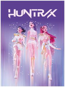 Detská coral fleece deka K-Pop Demon Hunters - HUNTR/X - motív Performance - 130x160 cm