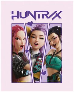 Detská coral fleece deka KPop Demon Hunters - HUNTR/X - motív Portraits - 130x160 cm