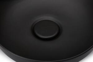 CERANO - Umývadlo na dosku Moana - čierna matná - ⌀ 42 cm