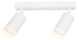 Bodové svietidlo Pipe Ring, 2x biele kovové tienidlo, w