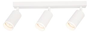 Bodové svietidlo Pipe Ring, 3x biele kovové tienidlo, w