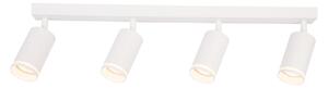 Bodové svietidlo Pipe Ring, 4x biele kovové tienidlo, w