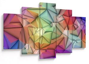 Obraz - Polygonálna abstrakcia (150x105 cm)
