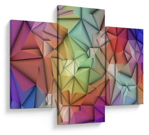 Obraz - Polygonálna abstrakcia (90x60 cm)