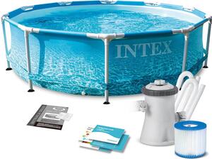 Intex 28208NP, 4485 L, Rámový bazén, Dieťa a dospelý, Rebrík, Modrá