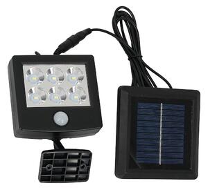 Exteriérové solárne LED svietidlo Depo, 1x LED 1,05w, čierna