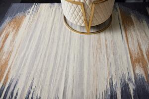 Diamond Carpets koberce Ručne viazaný kusový koberec Ombre Paris DESP HL64 Ivory Charcoal - 120x170 cm