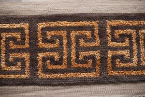 Diamond Carpets koberce Ručne viazaný kusový koberec Dante DESP P90 Marble Gold - 140x200 cm