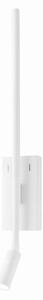 Nástenné svietidlo Torch, 1x biele kovové tienidlo + 1x LED 3w, w