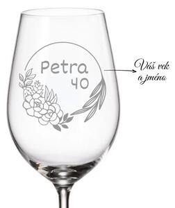 Dekorant Pohárik na víno k narodeninám VENEC