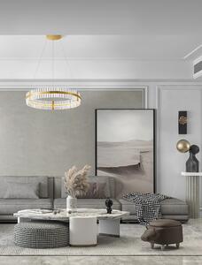 LED stmievateľný platinum zlaté moderné svietidlo Kezo-78