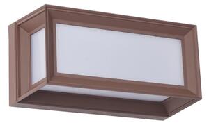 Brilagi - LED vonkajšie nástenné svietidlo so senzorom PARKER LED/12W/230V hnedé IP44