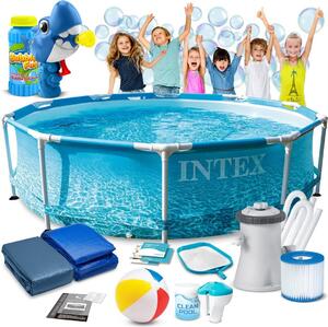 Rámový bazén 305x76 cm 16v1 INTEX 28208 + bublifuk ZDARMA