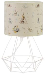 Detská stolná lampa KIDS ROOM 1xE27/60W/230V, priemer 18 cm, motív zvieratiek