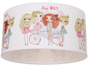 Detské stropné svietidlo GIRLS VIBES 1xE27/60W/230V pr. 40 cm pre dievčatá