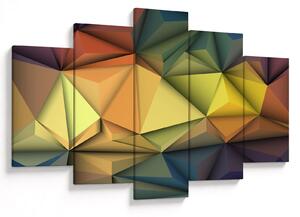 Obraz - Polygonálna 3D abstrakcia (150x105 cm)