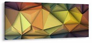 Obraz - Polygonálna 3D abstrakcia (120x50 cm)