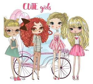 Detské stropné svietidlo GIRLS VIBES 1xE27/60W/230V pr. 40 cm pre dievčatá