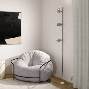 Paulmann URail LED lištový spot Luxe Zigbee chróm matný GU10, Chrómová / strieborná, Obývacia izba / jedáleň, Plast, Moderný