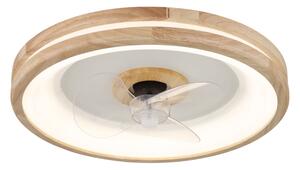 Globo 03650 - LED Stropné svietidlo s ventilátorom GATIAN LED/30W/230V hnedá + DO