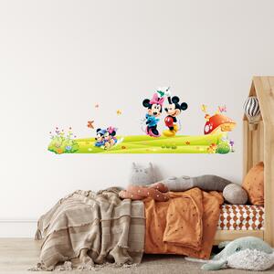 Samolepka na stenu "Mickey a Minnie XXL" 140x50 cm