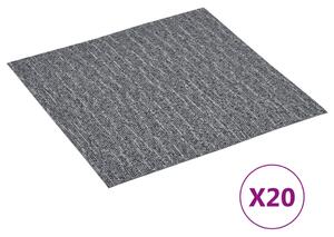 Samolepiace podlahové dosky 20 ks PVC 1,86 m² sivé