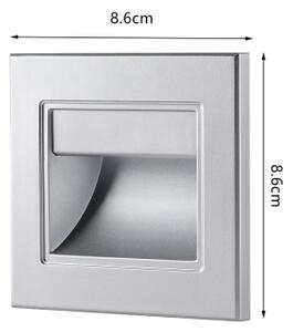 Brilagi - LED schodiskové svietidlo STEP LIGHT LED/1,5W/230V IP44 strieborné
