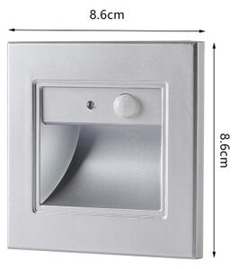 Brilagi - LED schodové svietidlo so snímačom STEP LIGHT LED/1,5W/230V IP44 strieborné