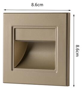 Brilagi - LED schodiskové svietidlo STEP LIGHT LED/1,5W/230V IP44 zlaté