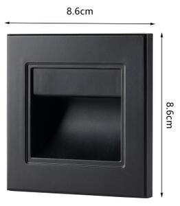 Brilagi - LED schodiskové svietidlo STEP LIGHT LED/1,5W/230V IP44 čierne