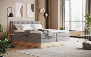 BOXSPRINGOVÁ POSTEĽ, 160/200 cm, svetlosivá - Online Only spálne, Online Only