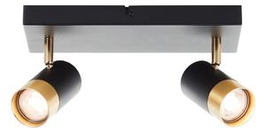 Brilliant - LED bodové svietidlo VIGOLO 2xGU10/5W/230V čierna/zlatá