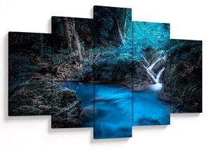 Obraz - Magická noc v tropickom lese (150x105 cm)
