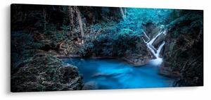 Obraz - Magická noc v tropickom lese (120x50 cm)