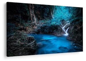 Obraz - Magická noc v tropickom lese (90x60 cm)