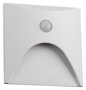 Kanlux 39141 - LED schodové svietidlo EXIN so senzorom, 2,5W/230V, 4000K, IP65, biele, hranaté