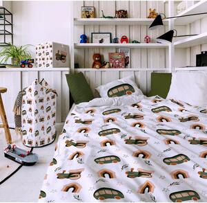 Detské obliečky z bavlneného saténu 200x135 cm Little House - Butter Kings