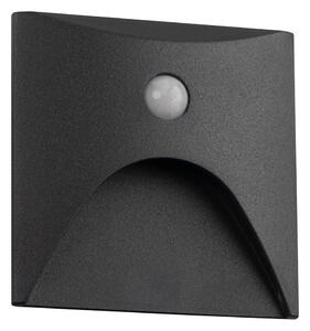 Kanlux 39131 - LED schodové svietidlo so senzorom EXIN 2,5W/230V 3000K IP65 antr. hr