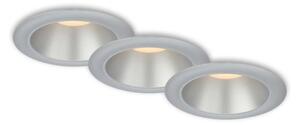 Briloner 7041-034-SADA 3x LED Kúpeľňové podh. svietidlo LED/4,9W/230V strieborná