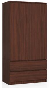 Šatníková skriňa so šuplíkmi 90 cm LOTA - wenge