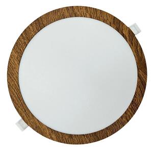 LED Podhľadové svietidlo CIRCLE LED/24W/230V 4200K pr. 29,6 cm hnedá