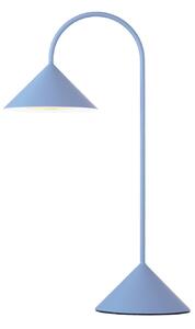 FRANDSEN stolová LED lampa na batérie Grasp, svetlo modrá, výška 47 cm, Modrá, kov, Dizajn, Stolová lampa
