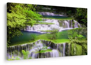 Obrázok - Vodopády Huay Mae Khamin, Kanchanaburi, Thajsko (90x60 cm)