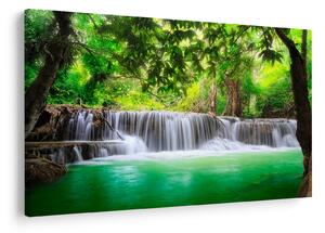 Obraz vodopádu v Kanchanaburi, Thajsko (90x60 cm)