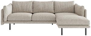 ROHOVÁ SEDAČKA, textil, šampanská Livetastic - Sedačky, Online Only