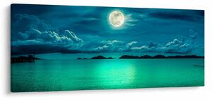 Obraz - Spln nad hladinou (120x50 cm)