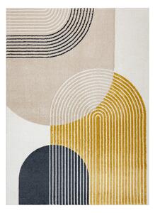 Dywany Łuszczów , Kusový koberec Fusion 0240 cream/yellow, 80x150, viacfarebná, kancelária
